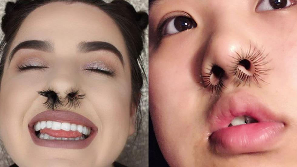 nose hair extensions thing trend beauty
