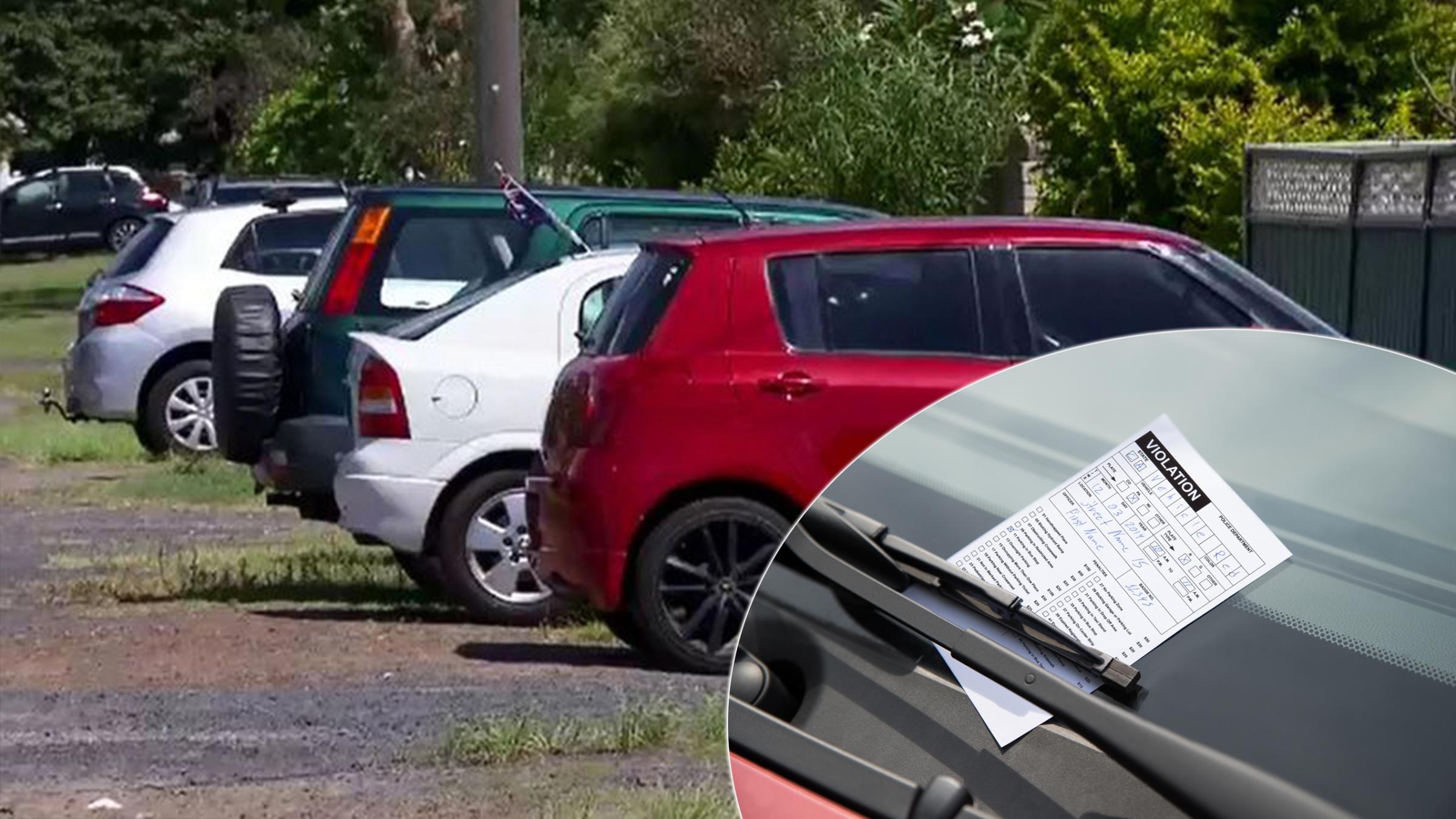 NSW Residents Fined For Parking On Nature Strip Front Lawn